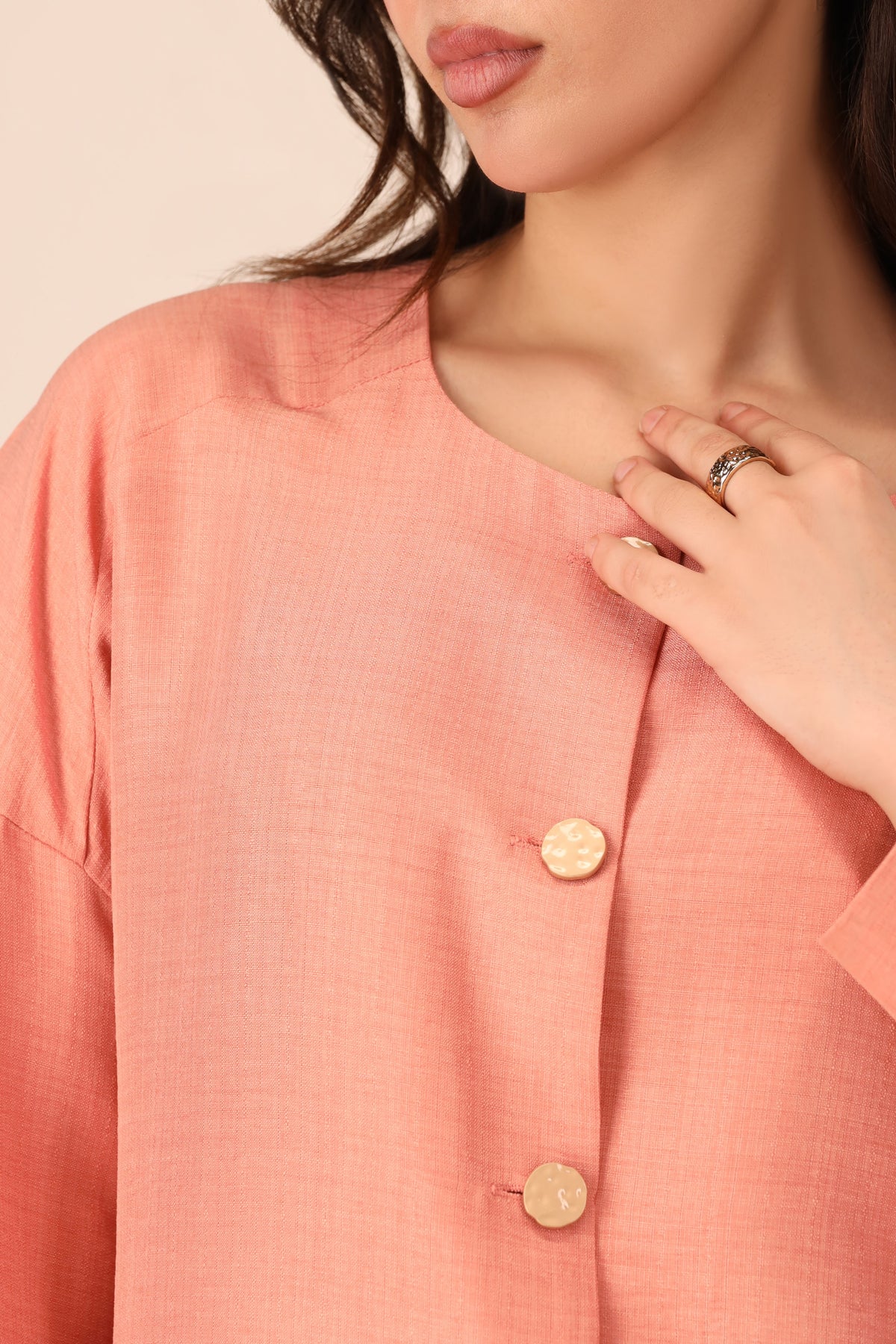 The Peach Tailored Set